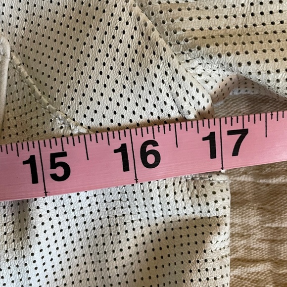 S: Leather Banana Republic Jacket Winter White Classic Elegant NWOT New! - Picture 7 of 10